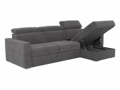 New Sofá rinconera reversible convertible tipo italiano en tela gris - Cama 160 cm VIZIR Sofás Y Sillones