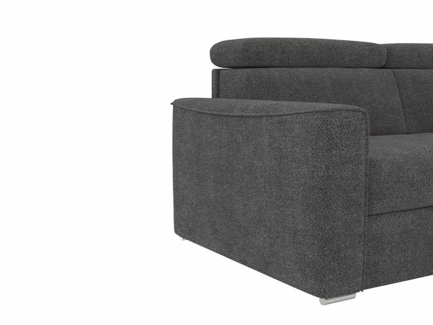 New Sofá rinconera reversible convertible tipo italiano en tela gris - Cama 160 cm VIZIR Sofás Y Sillones