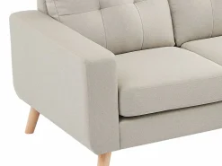 Best Vente-unique Sofá rinconera reversible de tela: Ancho 1 BARTOLOME Beige