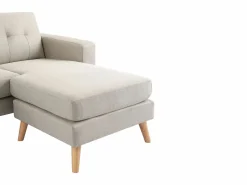 Best Vente-unique Sofá rinconera reversible de tela: Ancho 1 BARTOLOME Beige