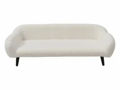 Vente-unique Sofá, sillón, cama para mascotas de tela y madera - L.99 x Alt. .32 cm, blanco ZOLIA