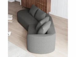 Sofá sin montaje diseño envolvente cojines decorativos incluidos chenilla Sofá Modular