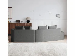 Sofá sin montaje diseño envolvente cojines decorativos incluidos chenilla Sofá Modular
