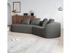 Sofá sin montaje diseño envolvente cojines decorativos incluidos chenilla Sofá Modular