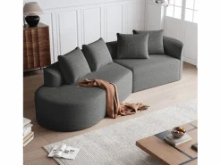 Sofá sin montaje diseño envolvente cojines decorativos incluidos chenilla Sofá Modular