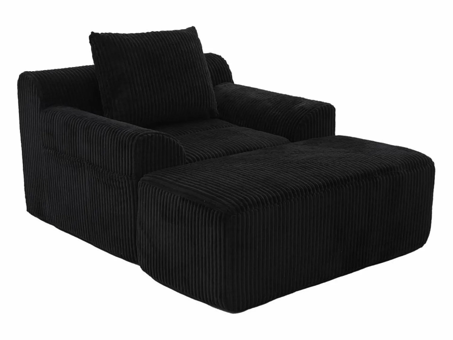 Sofá 147x110x67cm sillón moderno diseño minimalista soporte cómodo tejido de pana para salón