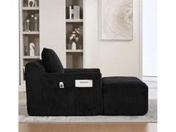 Sofá 147x110x67cm sillón moderno diseño minimalista soporte cómodo tejido de pana para salón