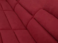 Discount Vente-unique Sofá XXL Rojo/Negro ángulo derecho BOILEAU - Barato Negro / Rojo