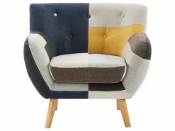 Discount Vente-unique Sofá y sillón SERTI II de 3 plazas en tejido patchwork Multicolor