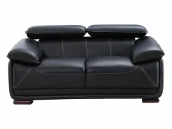 Discount Sofa 2 plazas de piel color MACELO Sofá - 2 Plazas|Sofá De Piel