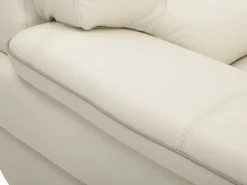 Sale Sofa 3+2 plazas de piel de becerro blanco THIBAULT Conjunto Sofás