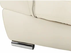 Sale Sofa 3+2 plazas de piel de becerro blanco THIBAULT Conjunto Sofás
