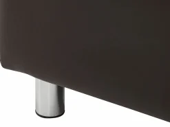 Sofa 3+2 plazas de piel sintetica color marrón ACKLEY Conjunto Sofás