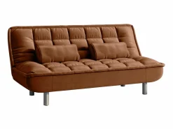 Vente-unique Sofa cama clic-clac microfibra color caramelo MISHAN
