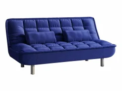 Clearance Vente-unique Sofa cama clic-clac microfibra en color azul MISHAN Azul elu00e9ctrico