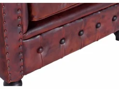 Clearance Sofa chester piel natural Sillón De Piel