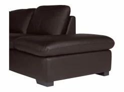LINEA SOFA Sofa rinconera de piel, marrón, angulo derecho ONYX II