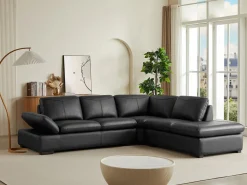 LINEA SOFA Sofa rinconera de piel, , angulo derecho ONYX II
