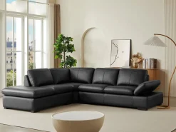 LINEA SOFA Sofa rinconera de piel, , angulo izquierdo ONYX II
