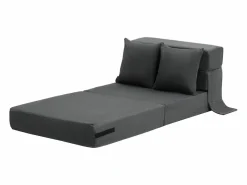 Sale Sofá-Cama Plegable SucceBuy, 3 en 1 Plegable con 2 Almohadas, Gris Oscuro, Individual Sofá Vintage