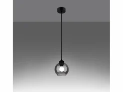 Best Sollux Lighting Sollux Alino Plafón colgante Dome Negro