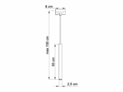 Sollux Lighting Sollux PASTELO - 1 lámpara colgante de techo negra, G9