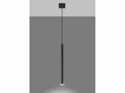 Sollux Lighting Sollux PASTELO - 1 lámpara colgante de techo negra, G9