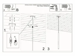 Sollux Lighting Sollux PASTELO - 1 lámpara colgante de techo negra, G9