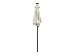 New Sombrilla con luces LED aluminio color arena 200x211 cm Sombrilla