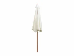 Best Sombrilla con palo de madera blanco crema 270x270 cm ES358175 Sombrilla
