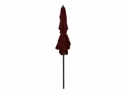 Clicnbuy Sombrilla de 3 niveles con poste de aluminio burdeos 2x2 m