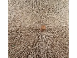Hot Sombrilla de bambú con tejado de hojas de plátano 210 cm ES594312 Sombrilla