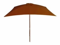 Clearance Sombrilla de jardín con palo de madera terracota 200x300 cm ES392324 Sombrilla