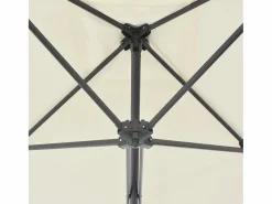 Clicnbuy Sombrilla de jardín con palo de acero 250x250 cm arena
