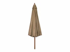 Outlet Clicnbuy Sombrilla de jardín con palo de madera gris 330 cm Topo