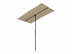 Discount Sombrilla de jardín con palo de aluminio gris taupe 180x110 cm Sombrilla