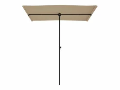 Discount Sombrilla de jardín con palo de aluminio gris taupe 180x110 cm Sombrilla
