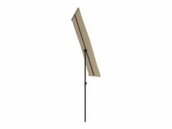 Discount Sombrilla de jardín con palo de aluminio gris taupe 180x110 cm Sombrilla