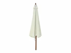 Sombrilla de jardín con palo de madera blanco arena 330 cm ES175846
