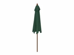 Outlet Sombrilla de jardín con poste de madera verde 299x240 cm ES342140 Sombrilla