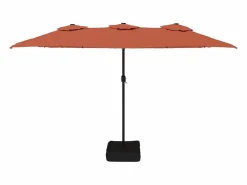 Hot Clicnbuy Sombrilla doble color terracota 449x245 cm Naranja