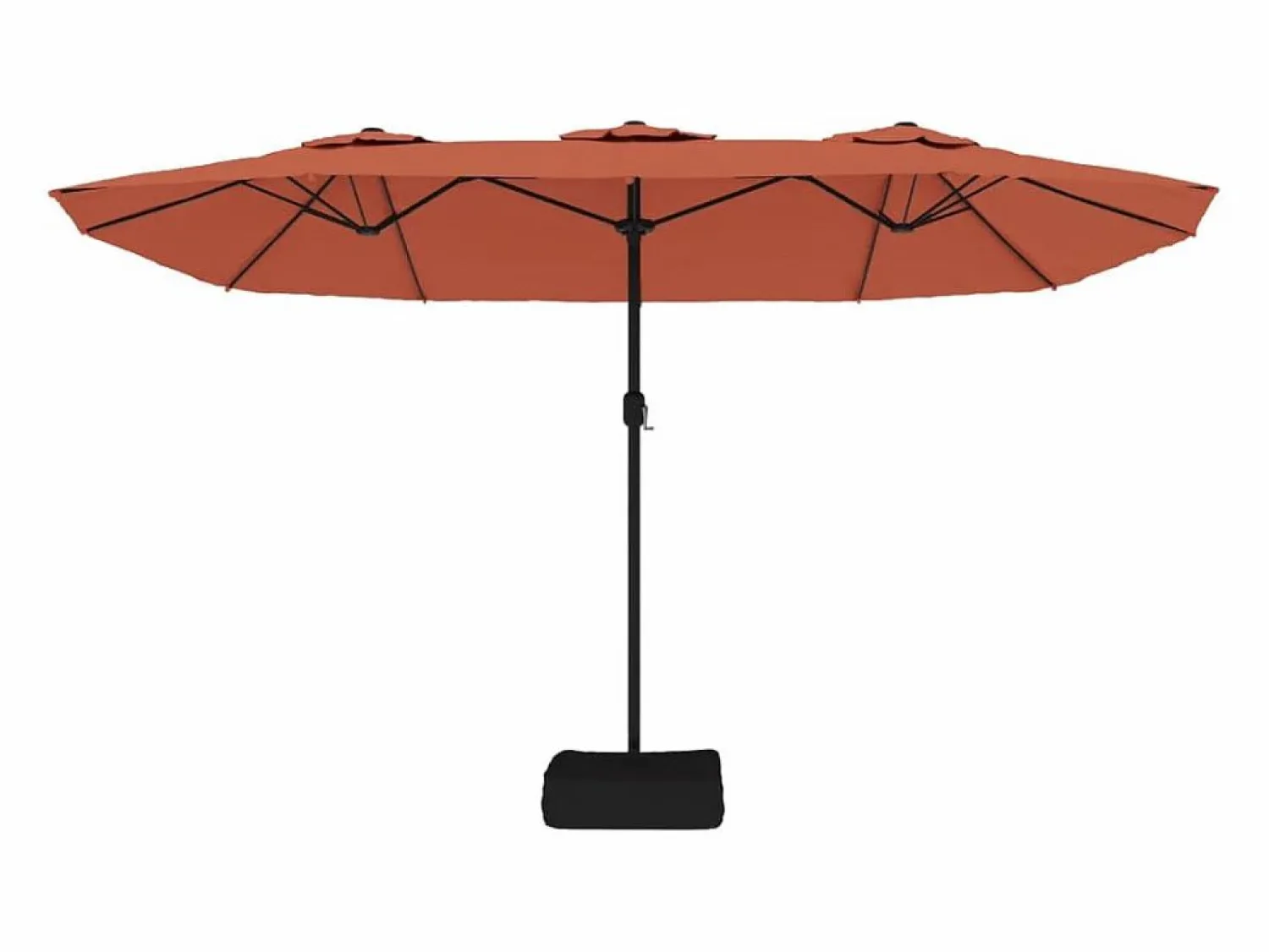 Hot Clicnbuy Sombrilla doble color terracota 449x245 cm Naranja