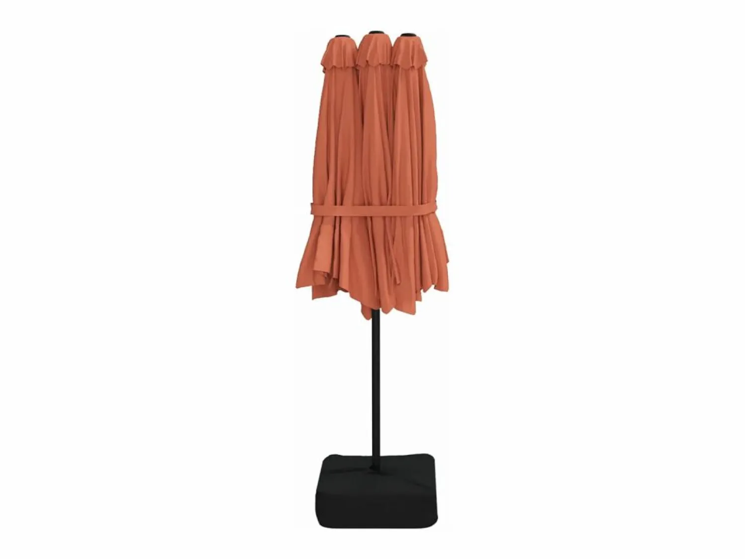 Hot Clicnbuy Sombrilla doble color terracota 449x245 cm Naranja