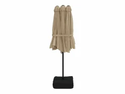 Sombrilla doble gris taupe 449x245 cm ES129460