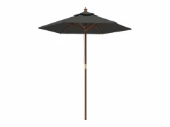 Sale Sombrilla jardín con poste de madera 196x231 cm Sombrilla