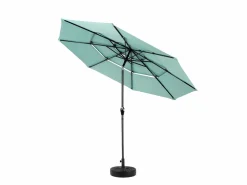 Online Sombrilla rectangular de exterior de doble cara con manivela, estructura de acero, verde claro (4,5x4,5x3m) Sombrilla