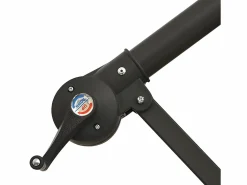 Clicnbuy Sombrilla voladiza con luces LED y palo de acero terracota