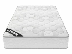 Best Ysmée Somier + colchón de muelles ensacados SONGE - 90 x 190 cm Blanco