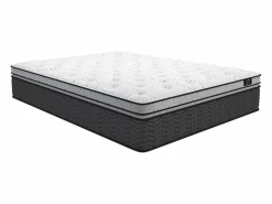 Best Ysmée Somier + colchón híbrido de muelles ensacados 35 cm de grosor GAMIANI-140 x 190 Blanco