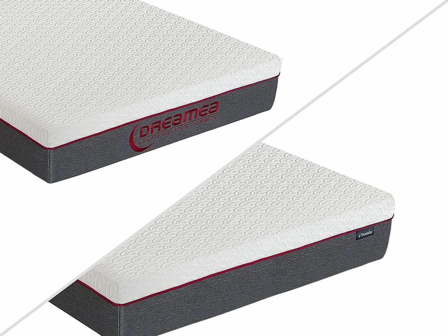 Best Ysmée Somier articulado eléctrico 2x65 terminales - 2 x 80 x 200 cm - beige - PITUS de YSMÉE Color natural claro